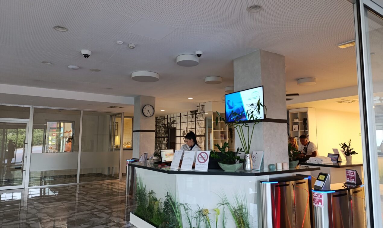 spa center entrance